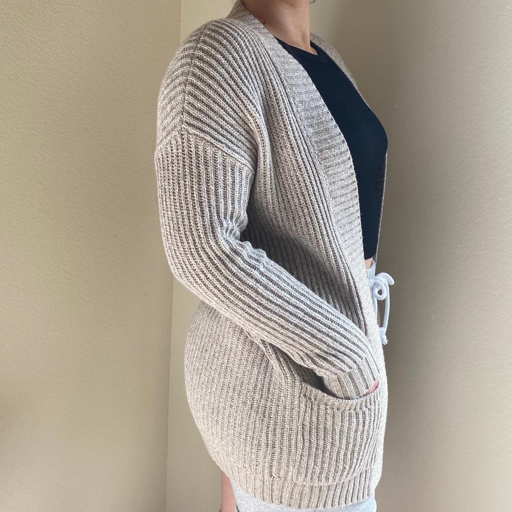 Express Beige Cardigan - Picture 4 of 12
